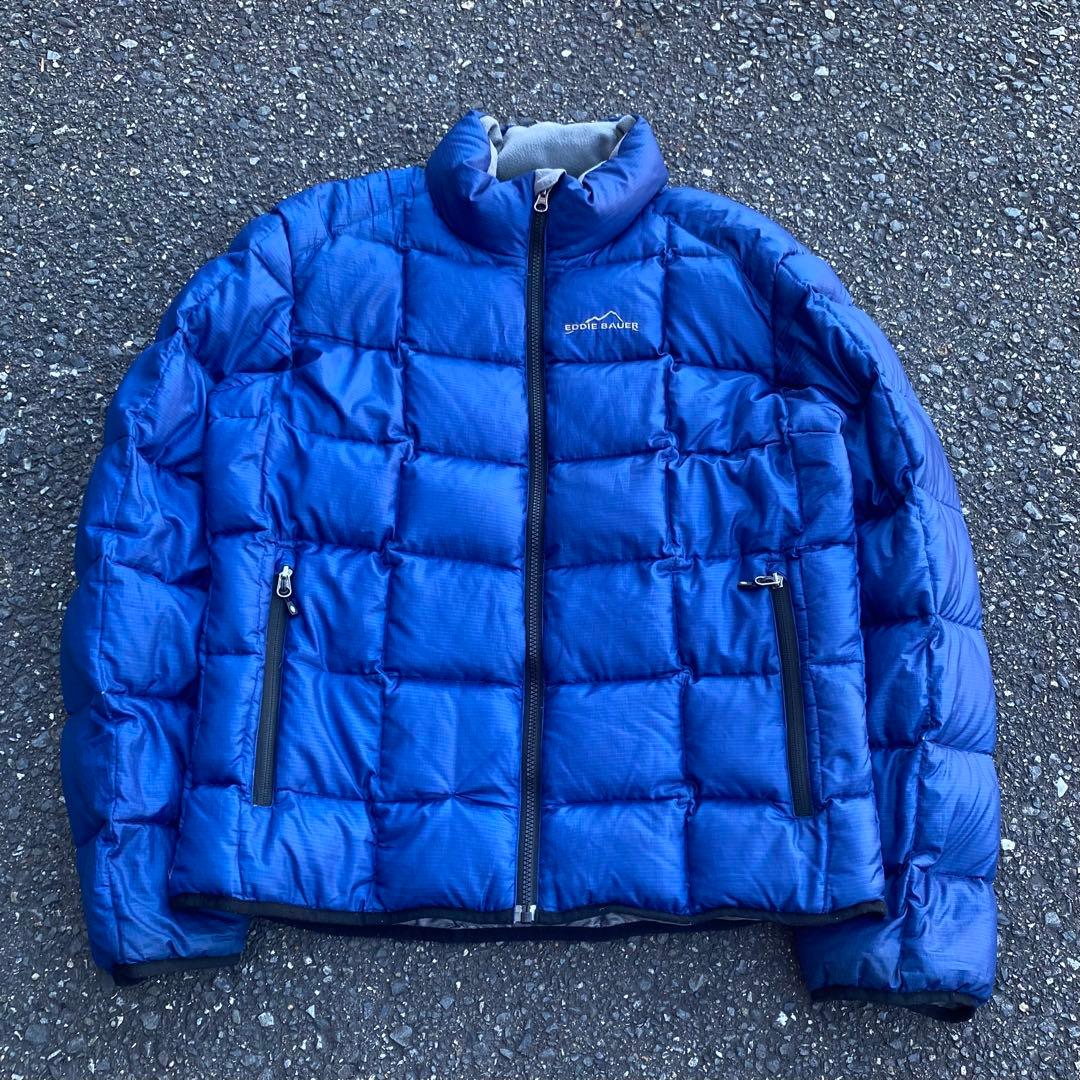 00s エディーバウアー down puffer jacket ブルー