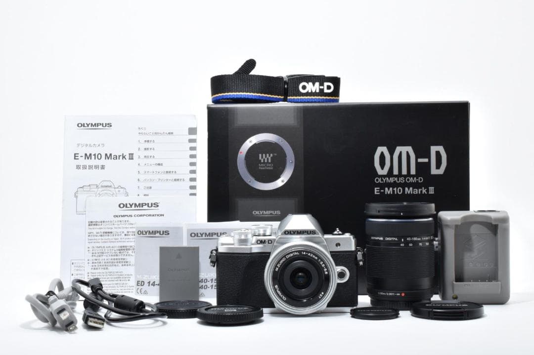 新品級 OLYMPUS OM-D E-M10 MarkIII ダブルズームキット