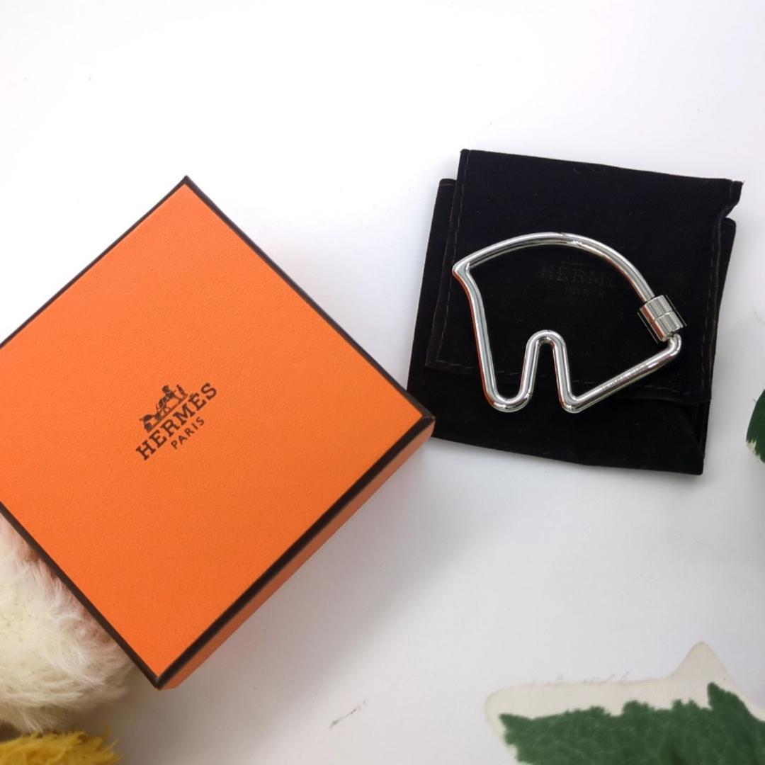 エルメス シュバル キーリング キーリング　チャーム シルバー メタル