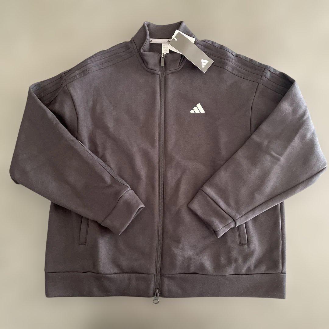 アディダスゴルフ　スウェットセットアップ　ジャケット&スカートスリーストライプス