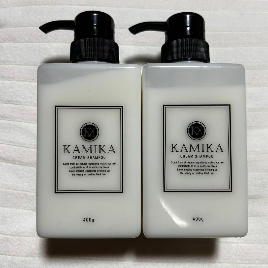 【未使用】KAMIKA オールインワンクリームシャンプー 400g 2本セット