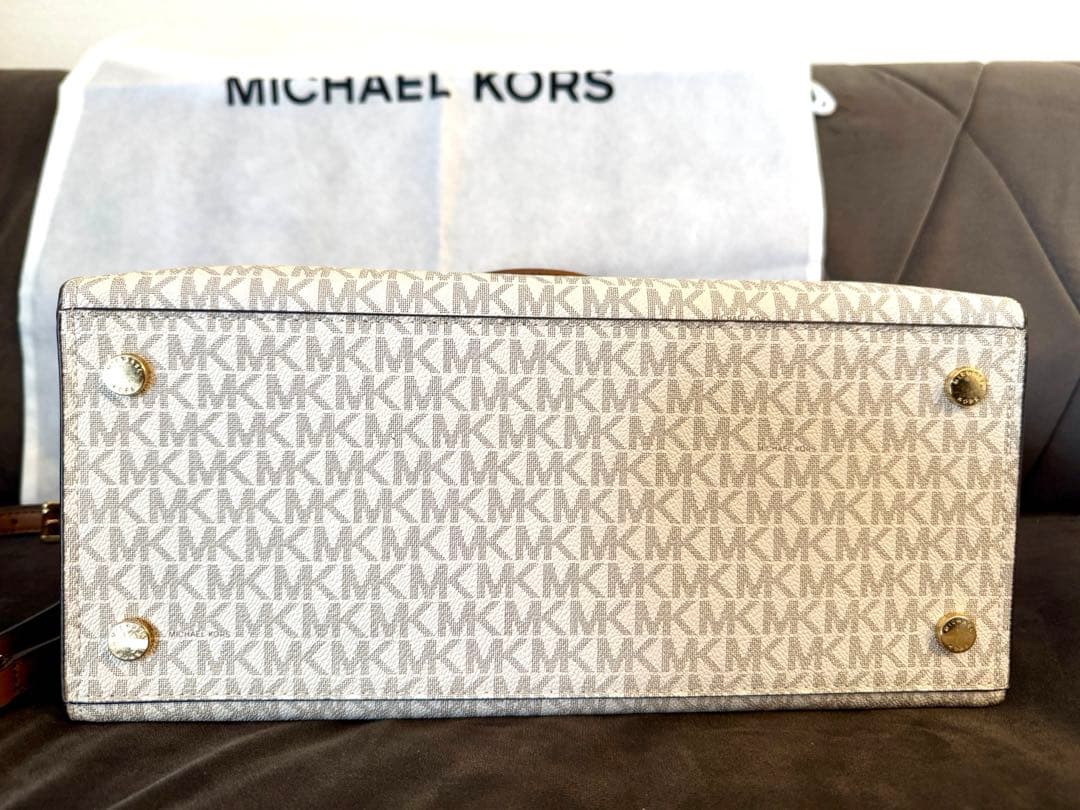 美品✴︎MICHAEL KORS HAMILTON サッチェル MKシグネチャーM