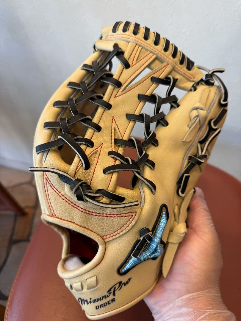 ミズノダイバーシティブルー ORDER 波賀 軟式外野手用 グローブ 箱付き