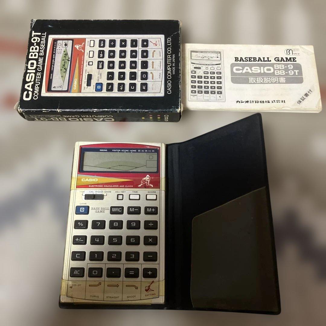 CASIO BB-9T 野球ゲーム 電卓 完働品 昭和レトロ カシオ