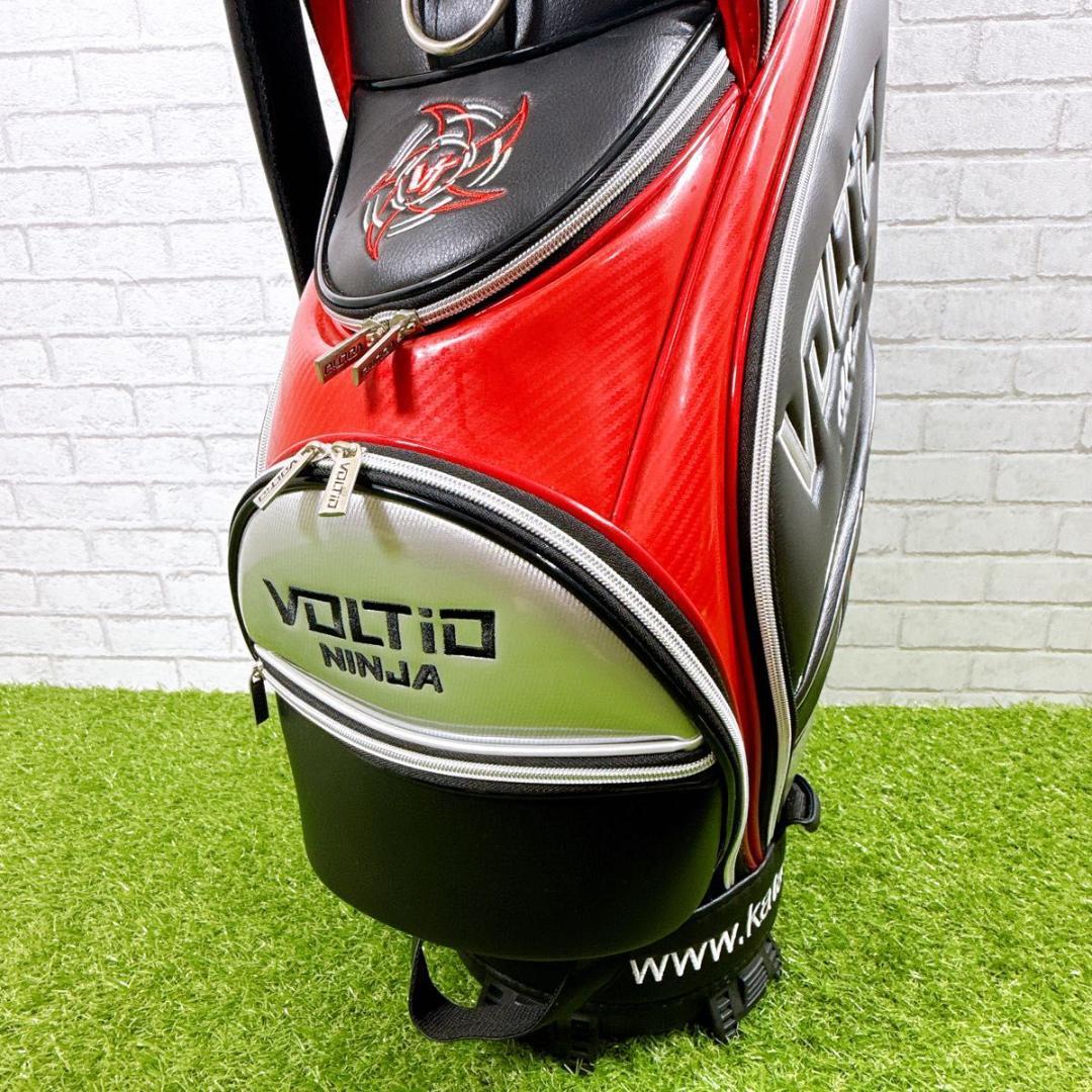 VOLTIO NINJA キャディバッグ ブラック×レッド×シルバー 未使用品
