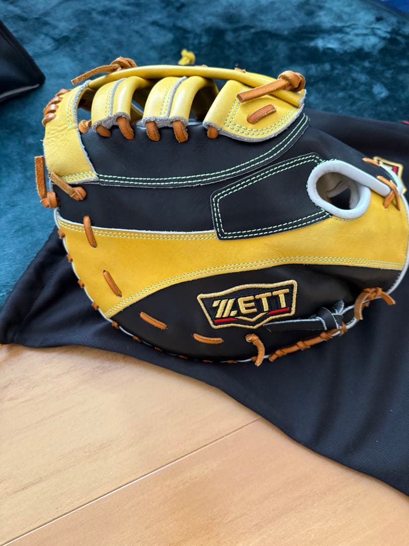 ZETT プロステイタス　軟式オーダー ファーストミット　型付け済み　屋外未使用