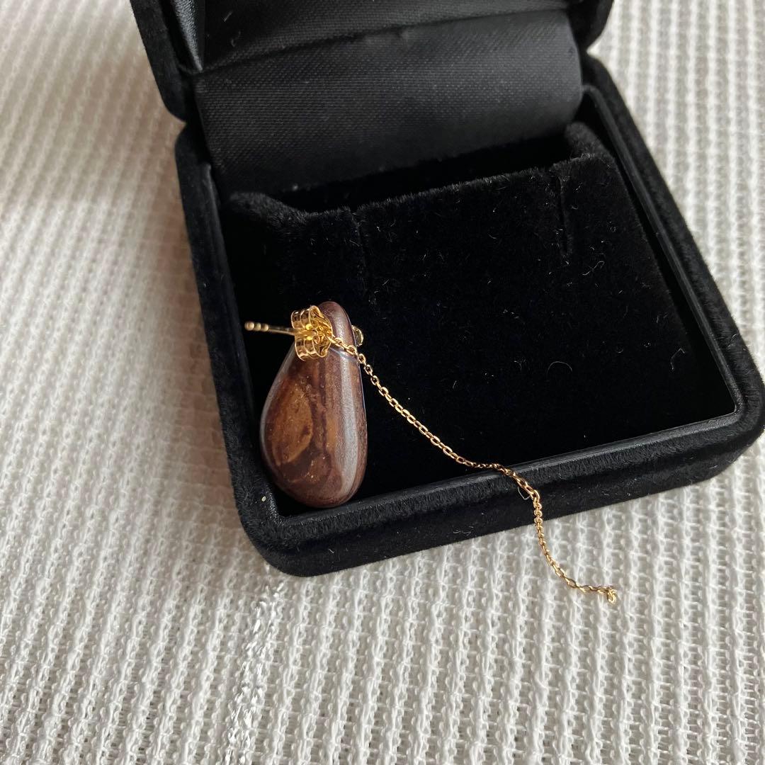 MONAKA jewellery ボルダーオパール　ピアス　片耳