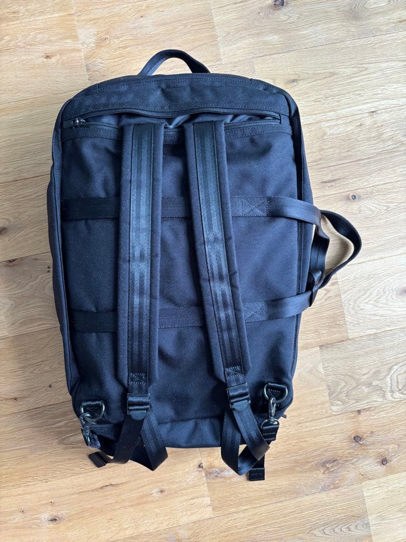 ポータービジネスバッグ　3way 黒　キャンバス地