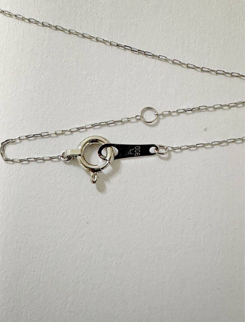 プラチナ！ シンプル 6本爪 天然ダイヤモンド ネックレス ！