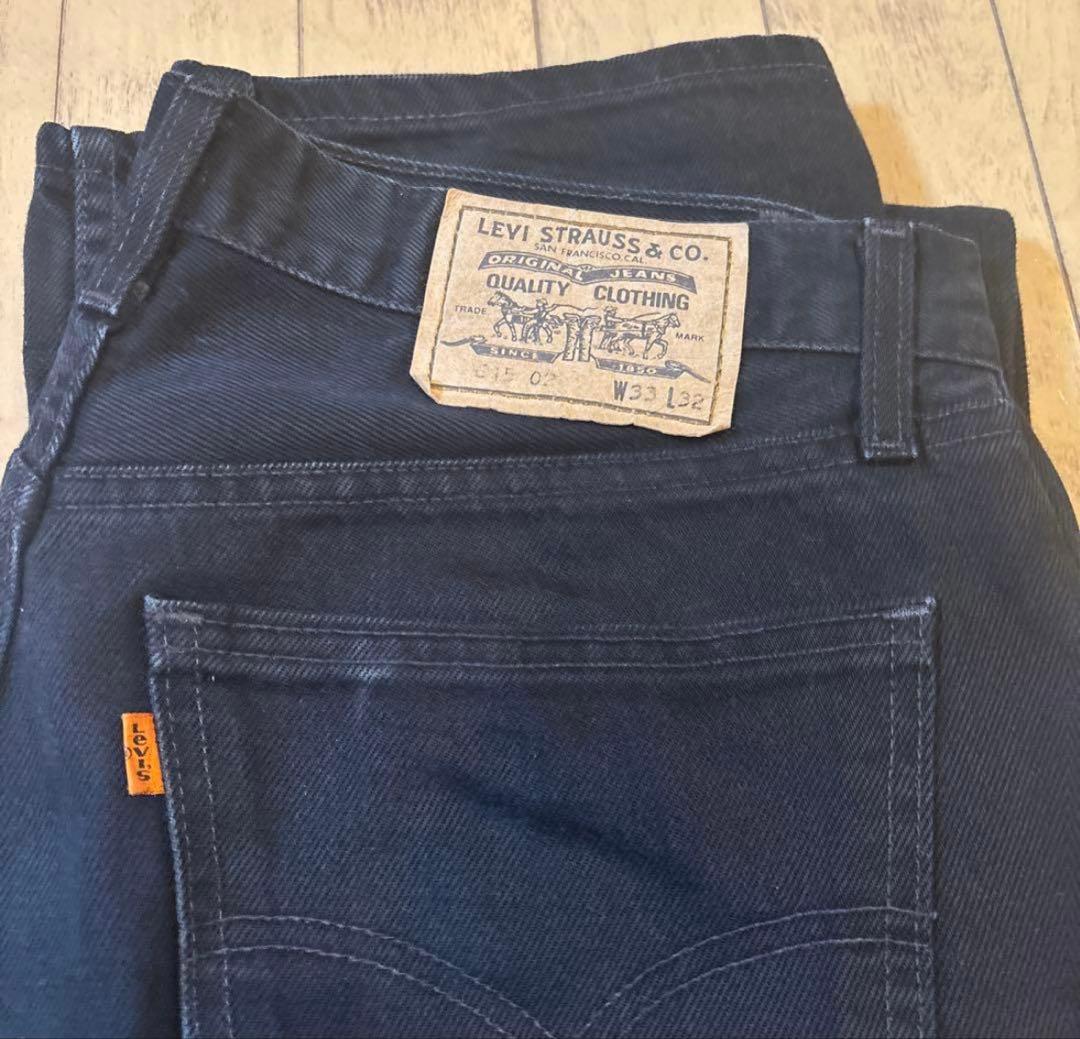 ビンテージLEVI'S　615 W33 L32 ブラックデニム