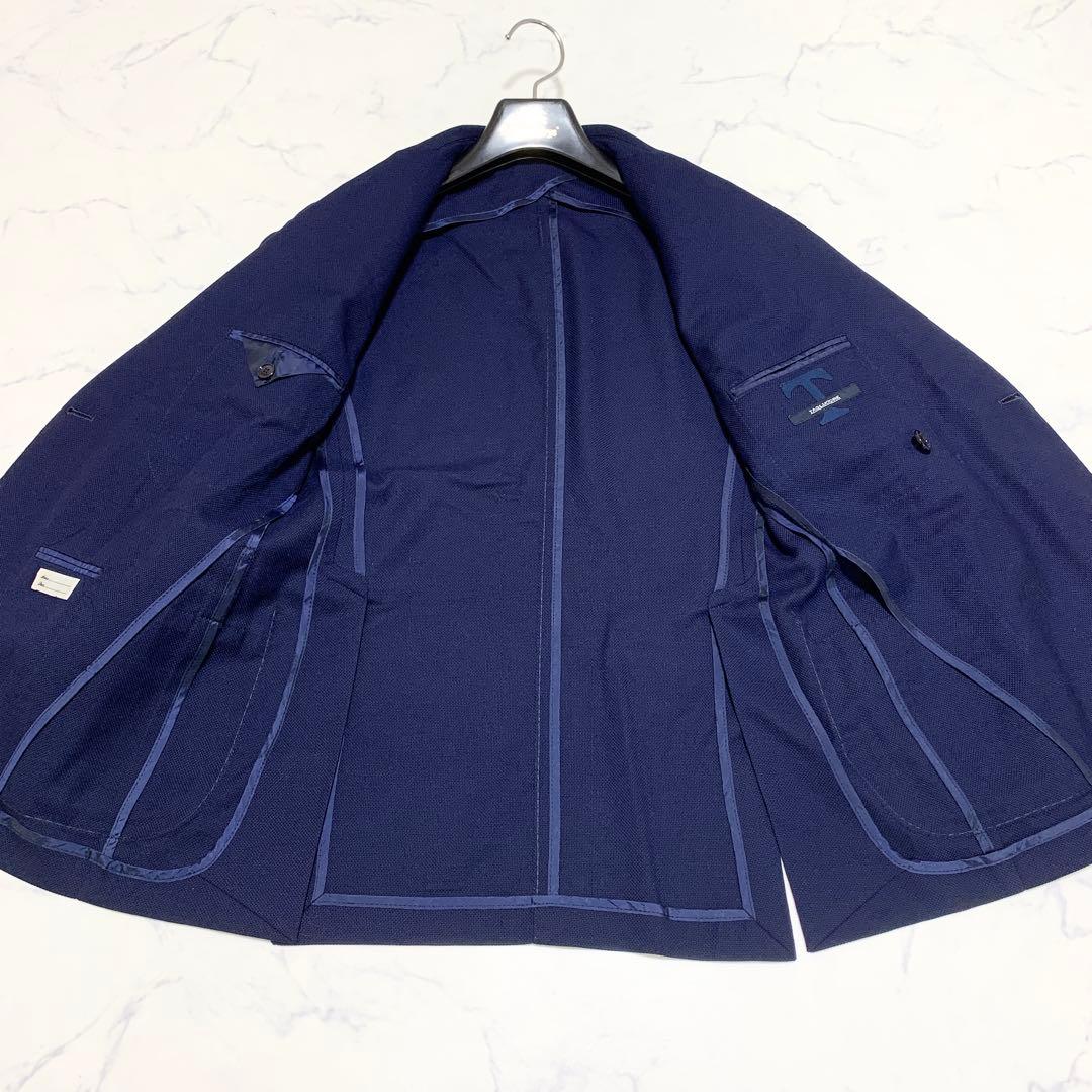 TAGLIATORE テーラードジャケット ホップサック生地 ダブル 春夏ウール