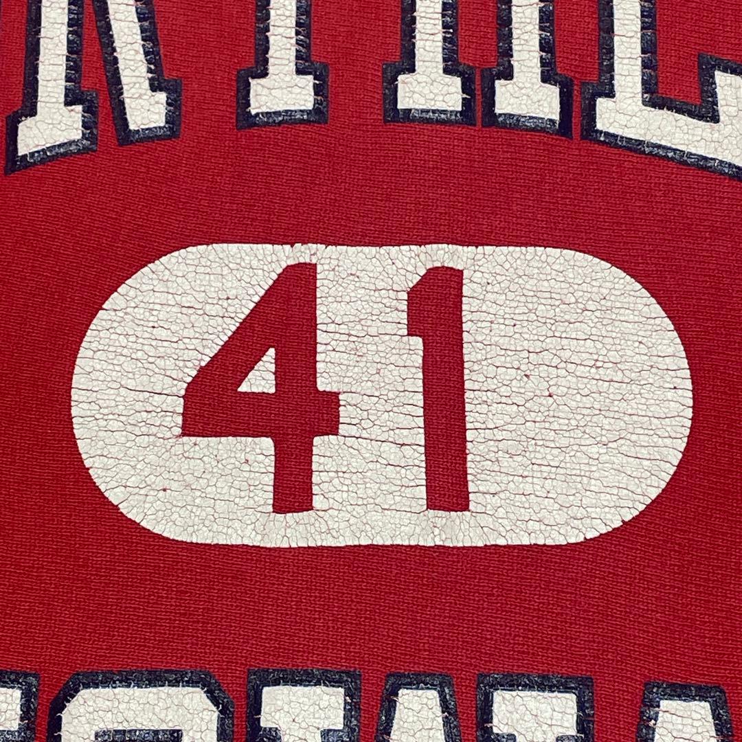 90s USA製 IOWA ナンバーカプセル リバースウィーブ アイオワ