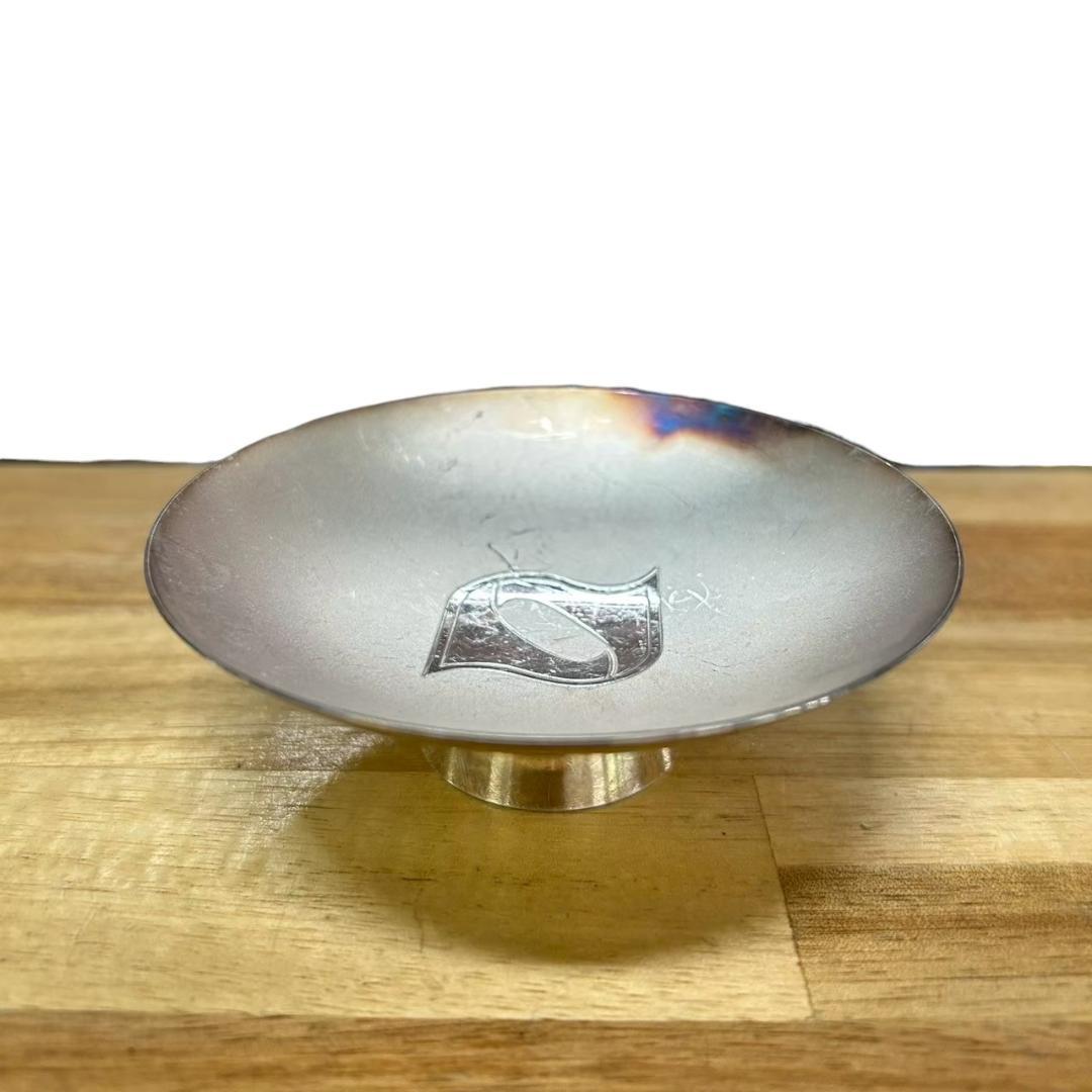 純銀 盃 2点セット 約114g 純銀刻印あり 名入れあり 銀杯 銀製 工芸品