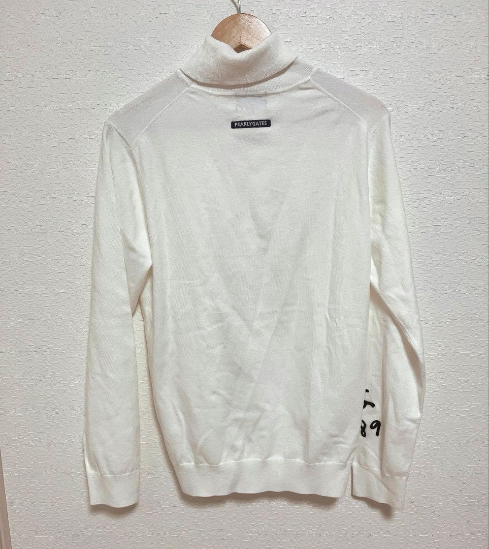 パーリーゲイツ カシミアタッチ タートルニット　5