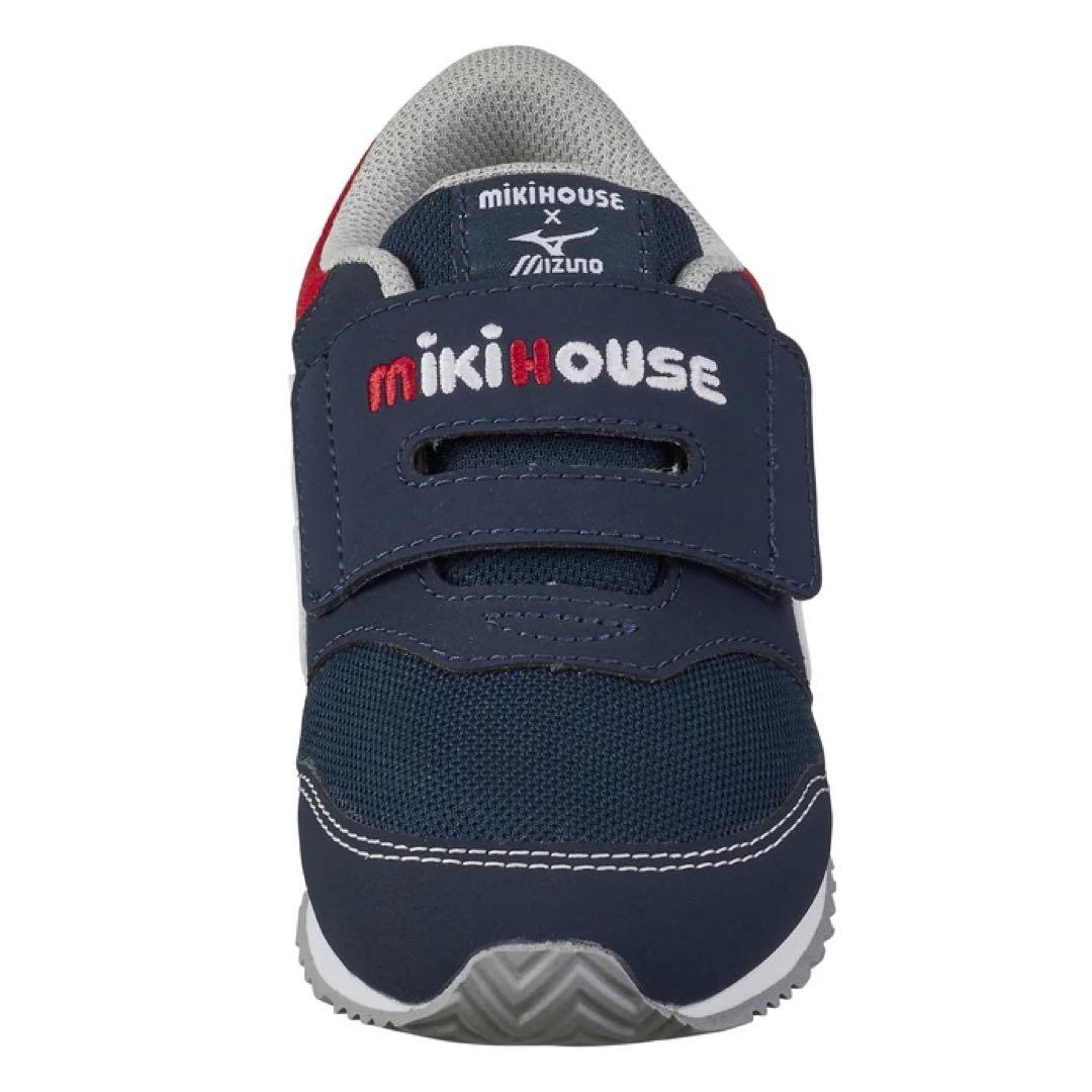 i*e様 ミキハウス 現行品 ミズノコラボ キッズシューズ 紺 17.5cm