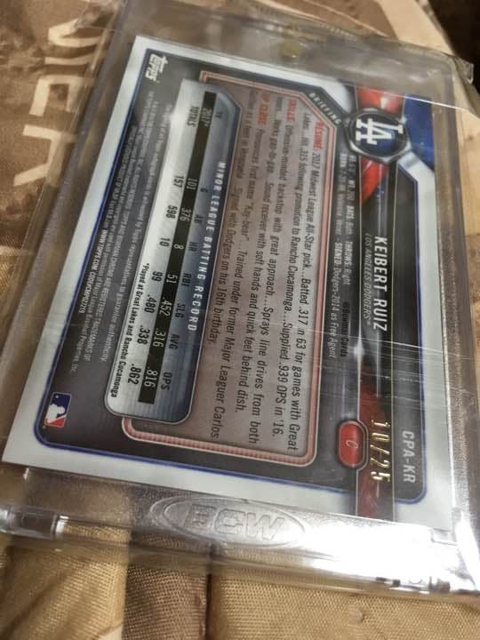 KEIBERT RUIZ ボウマン 直筆サインカード 激レア 25枚限定 MLB