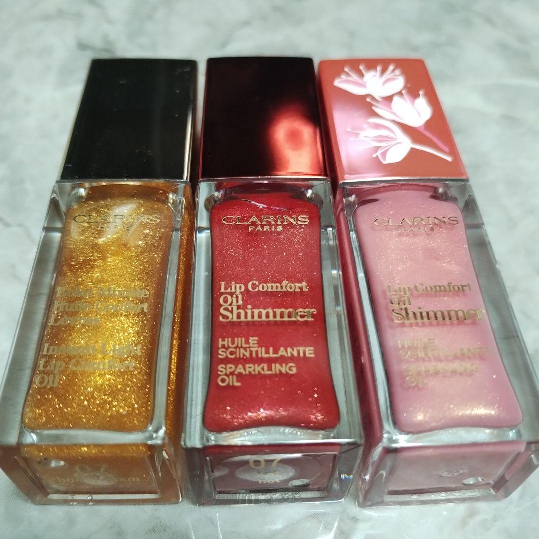 新品♪春先に クラランス　コンフォートリップオイル ローズペタルなど3点セット