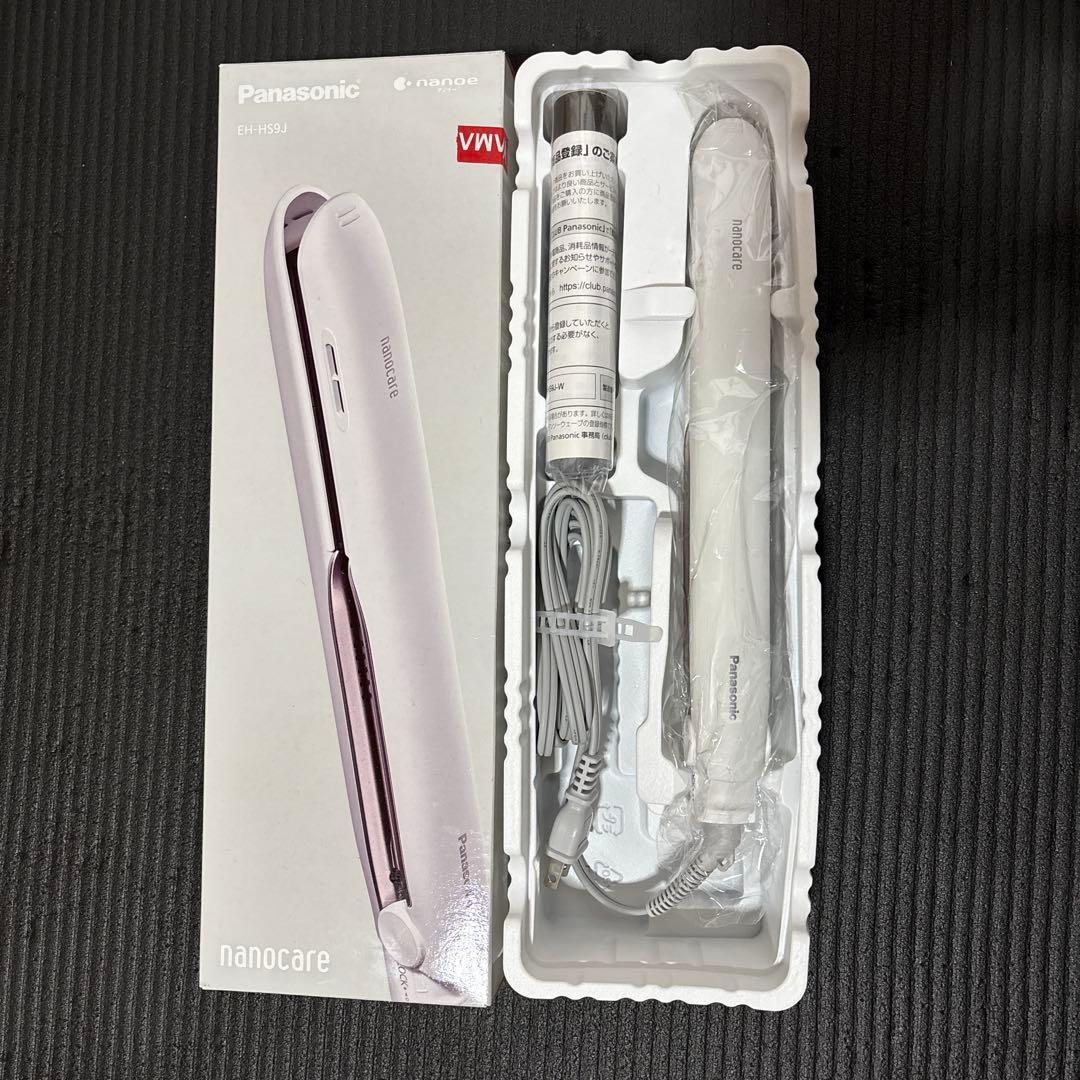 Panasonic ストレートアイロンナノケア EH-HS9J-W WHITE