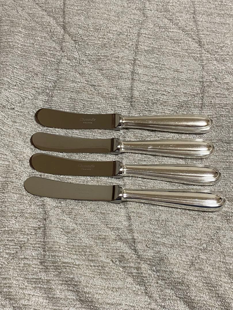 Christofle クリストフル パールシリーズ バターナイフ 4本セット