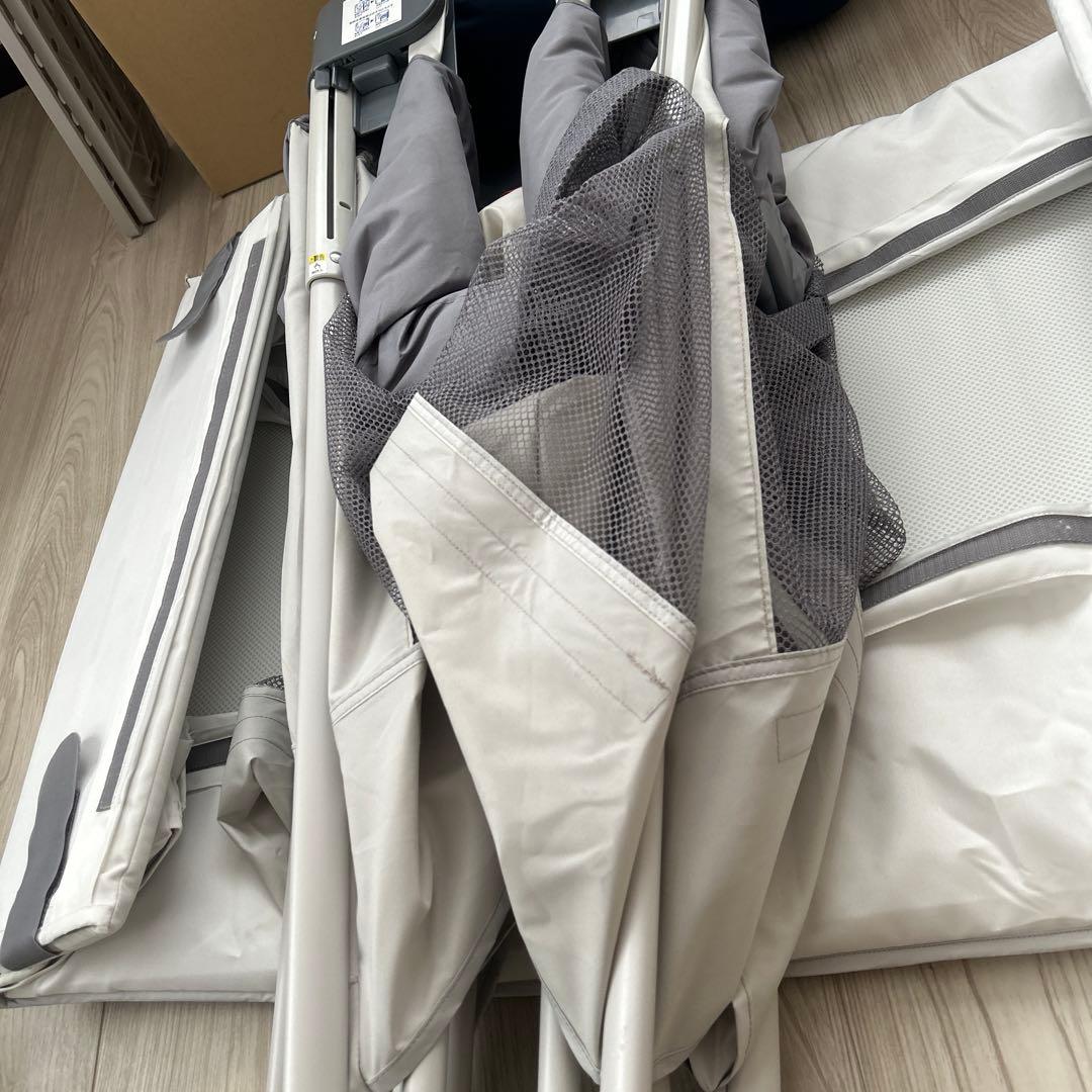 Aprica アップリカ　ココネルエアーAB ベビーベッド　グレーベア