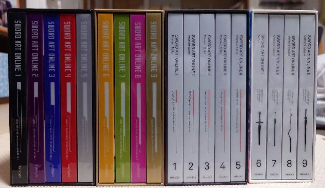 ソードアート・オンライン 完全生産限定版 BOX付全9巻& II 全9巻 セット