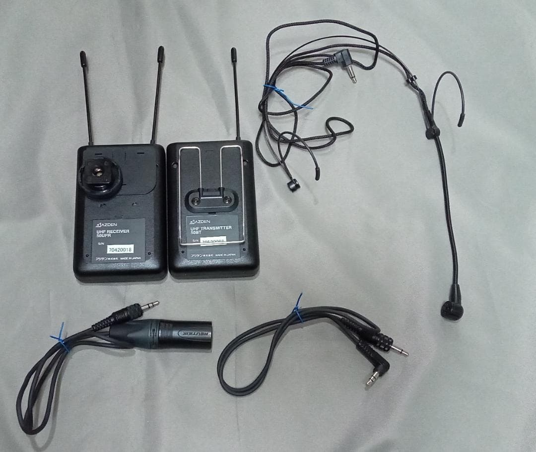 AZDEN　アツデン ワイヤレスマイクシステム 50UPR 50BT　セット