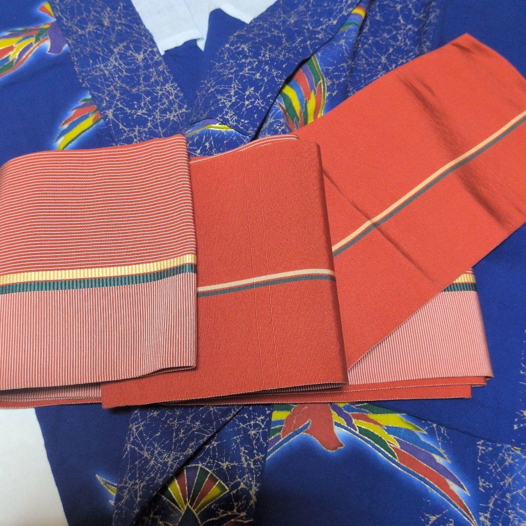 kiyoko　一点物　手描き　型染め　博多織　リバーシブル　手縫い