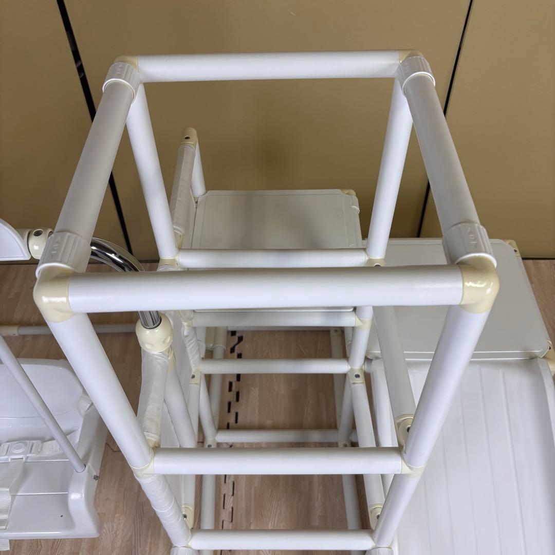 ☆除菌清掃済☆　野中製作所　おりたたみロングスロープキッズパーク　ホワイト