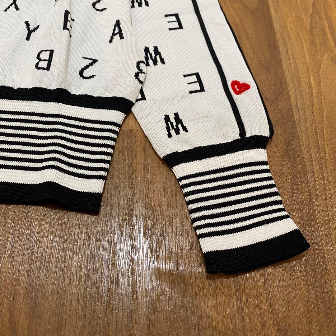 【SY32 SWEET YEARS】レディース ニットシャツ S ホワイト