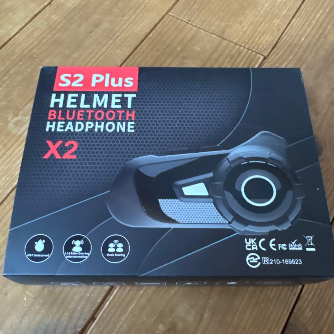 新YOME S2 Plus ヘルメットBluetoothヘッドセット 2セット
