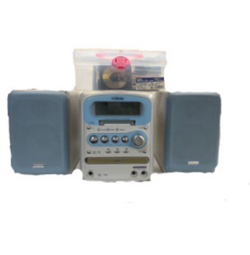 Victor CA-UXQX1-A MD/CDミニコンポスピーカー付 MDおまけ