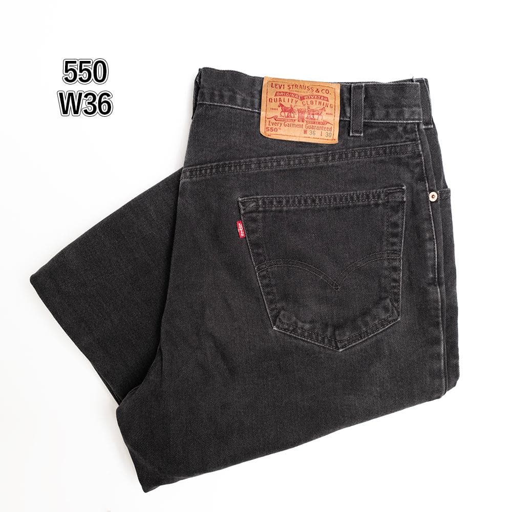 Levi's 550 アメリカ製 ブラックデニムパンツ W36 L30