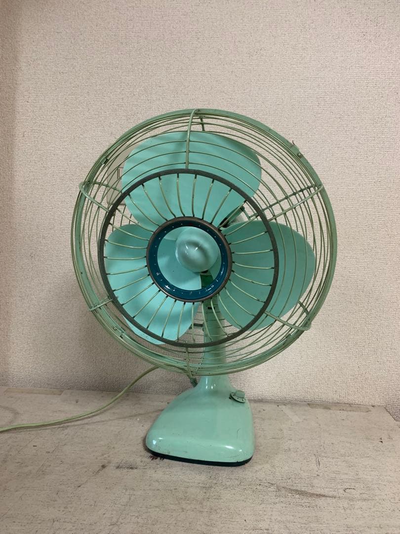 G0713-08★三菱 12インチ扇風機 ミントグリーン