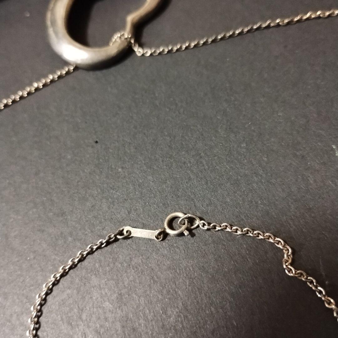 ティファニー　シルバー製ハート型ペンダント　ネックレス