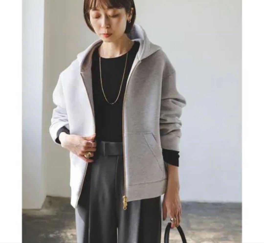 値下げ　NOBLE パーカー ダンボールニットフーデットパーカー