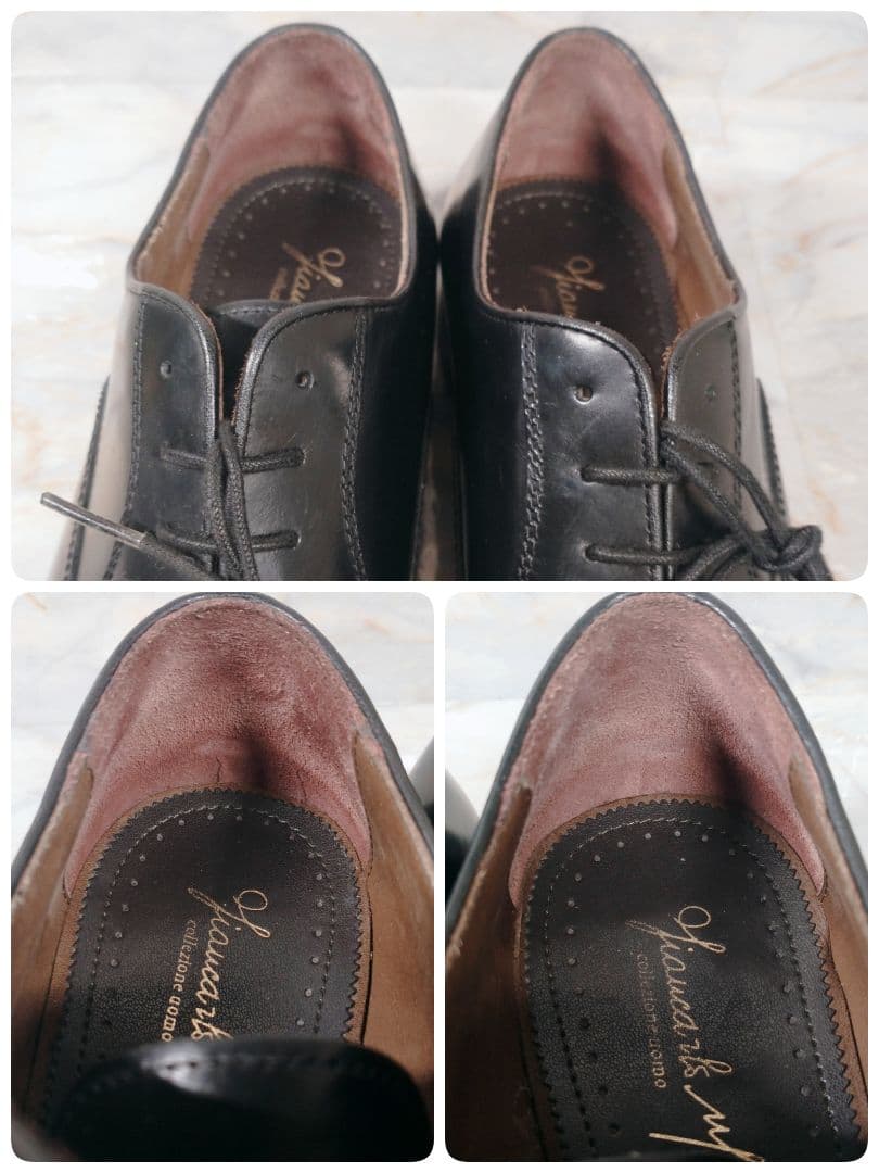 ジャンカルロモレリ 黒 ストレートチップ 内羽根 27.5