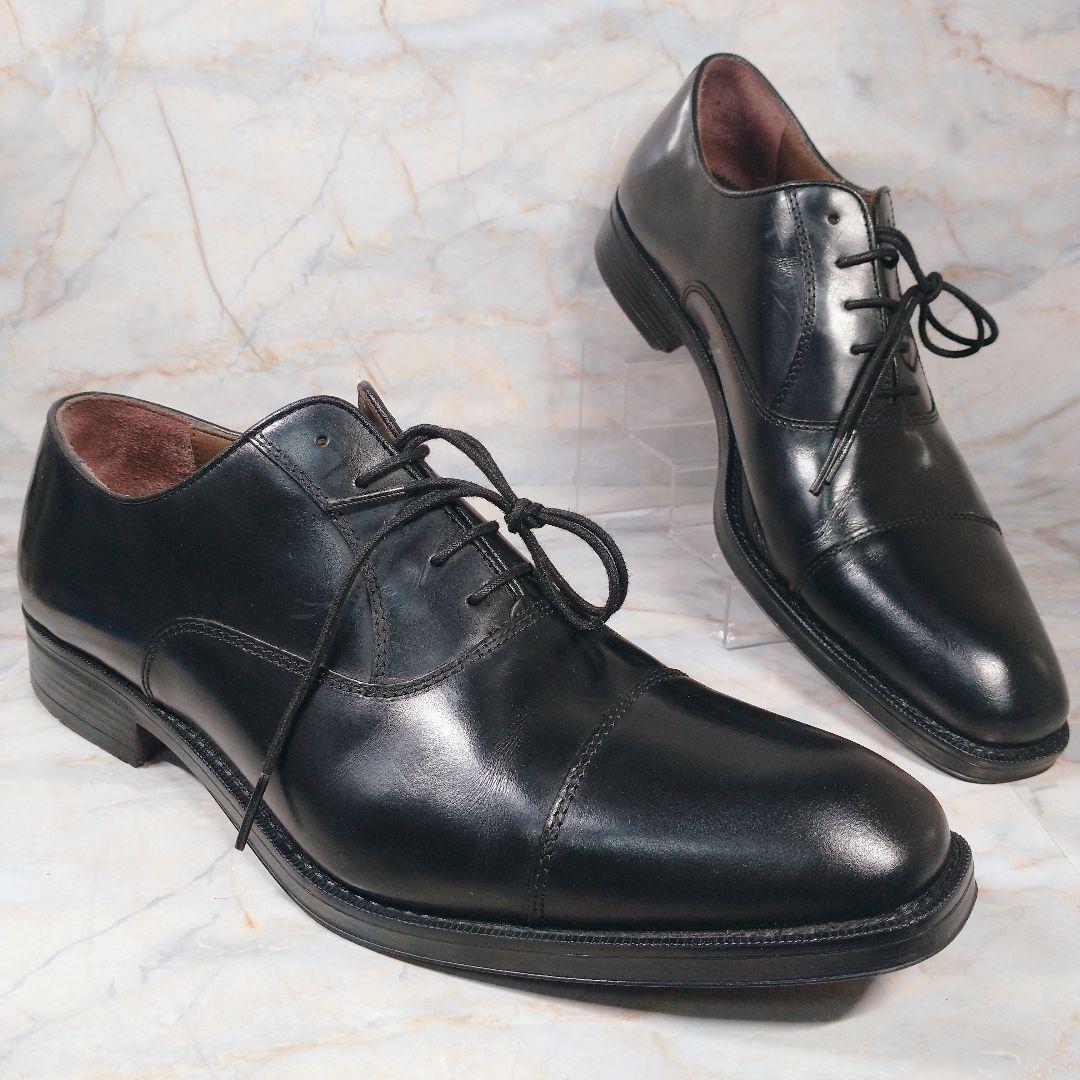 ジャンカルロモレリ 黒 ストレートチップ 内羽根 27.5