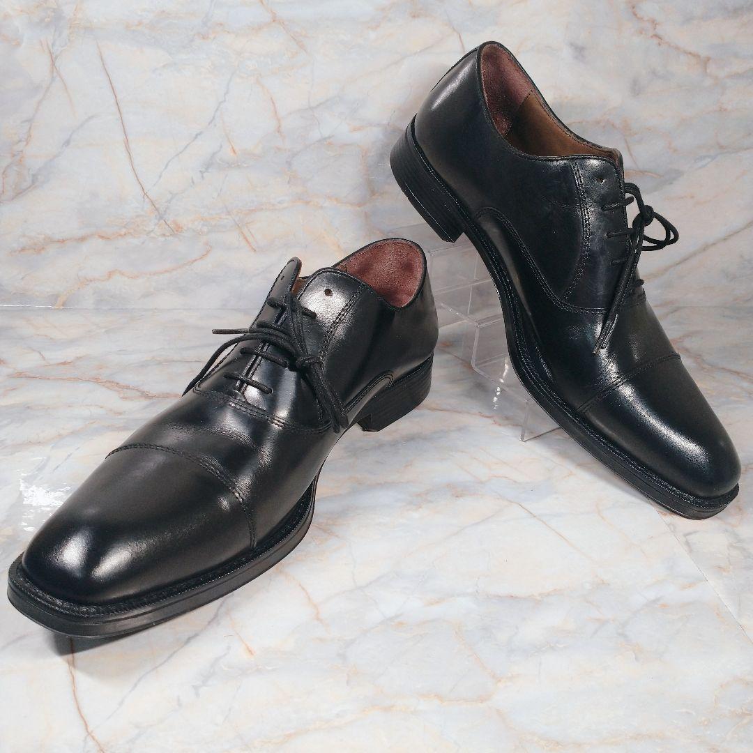 ジャンカルロモレリ 黒 ストレートチップ 内羽根 27.5