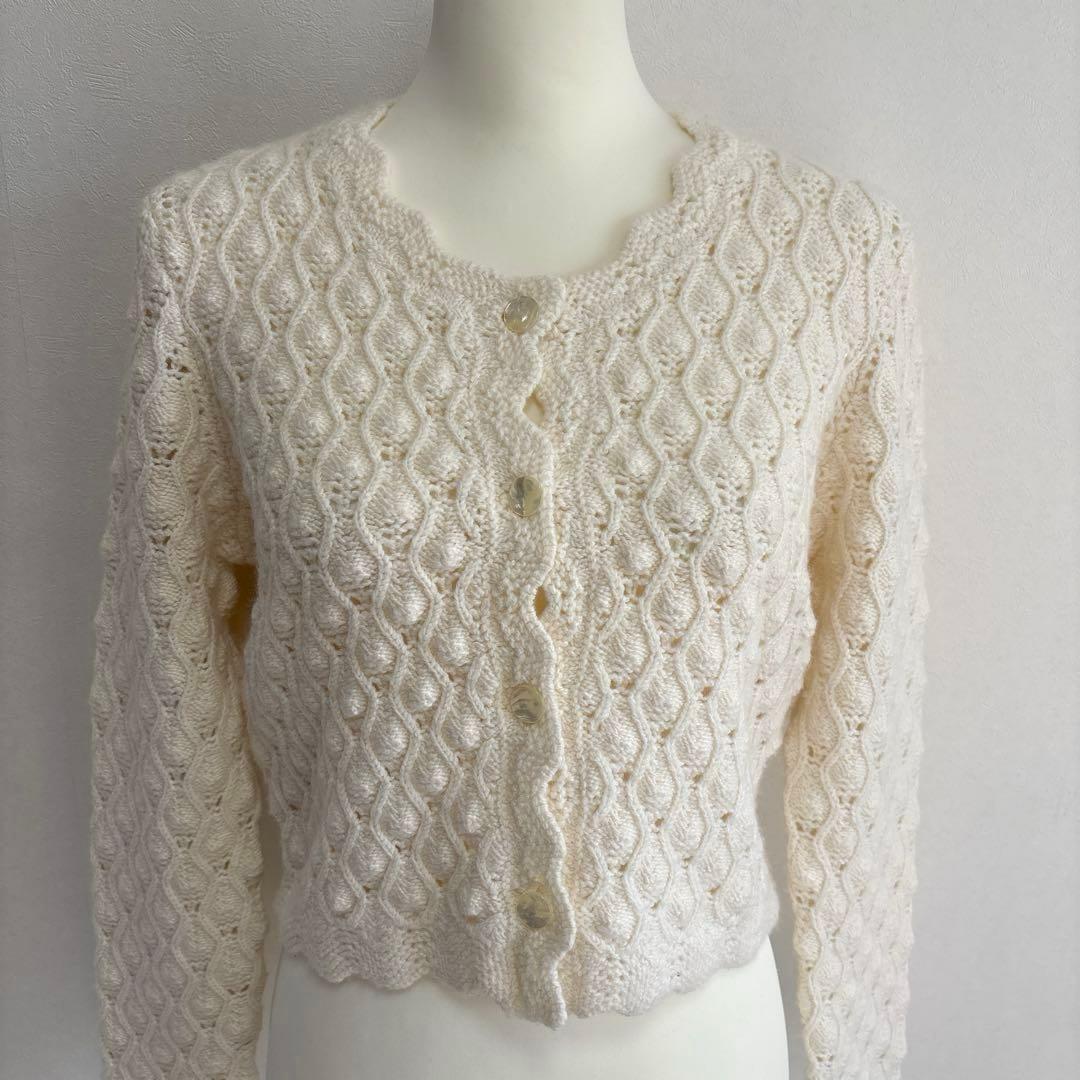 【美品】 Rouje Paris ルージュ カーディガン ニット フランス