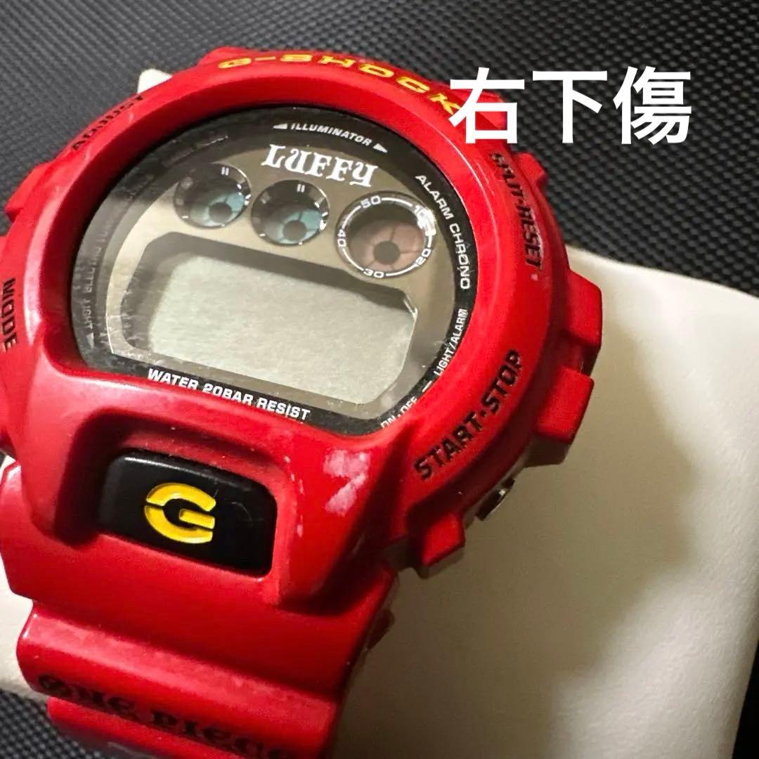 ワンピース　G-SHOCK DW-6900 ルフィデザイン レッド