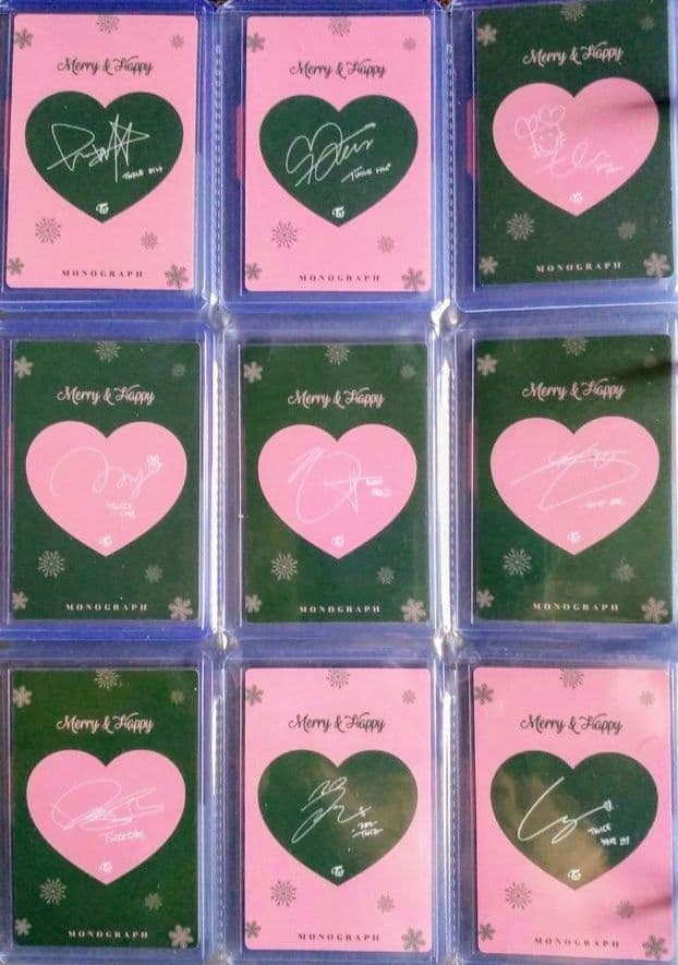 TWICE/MERRY＆HAPPY/MONOGRAPH/トレカ！