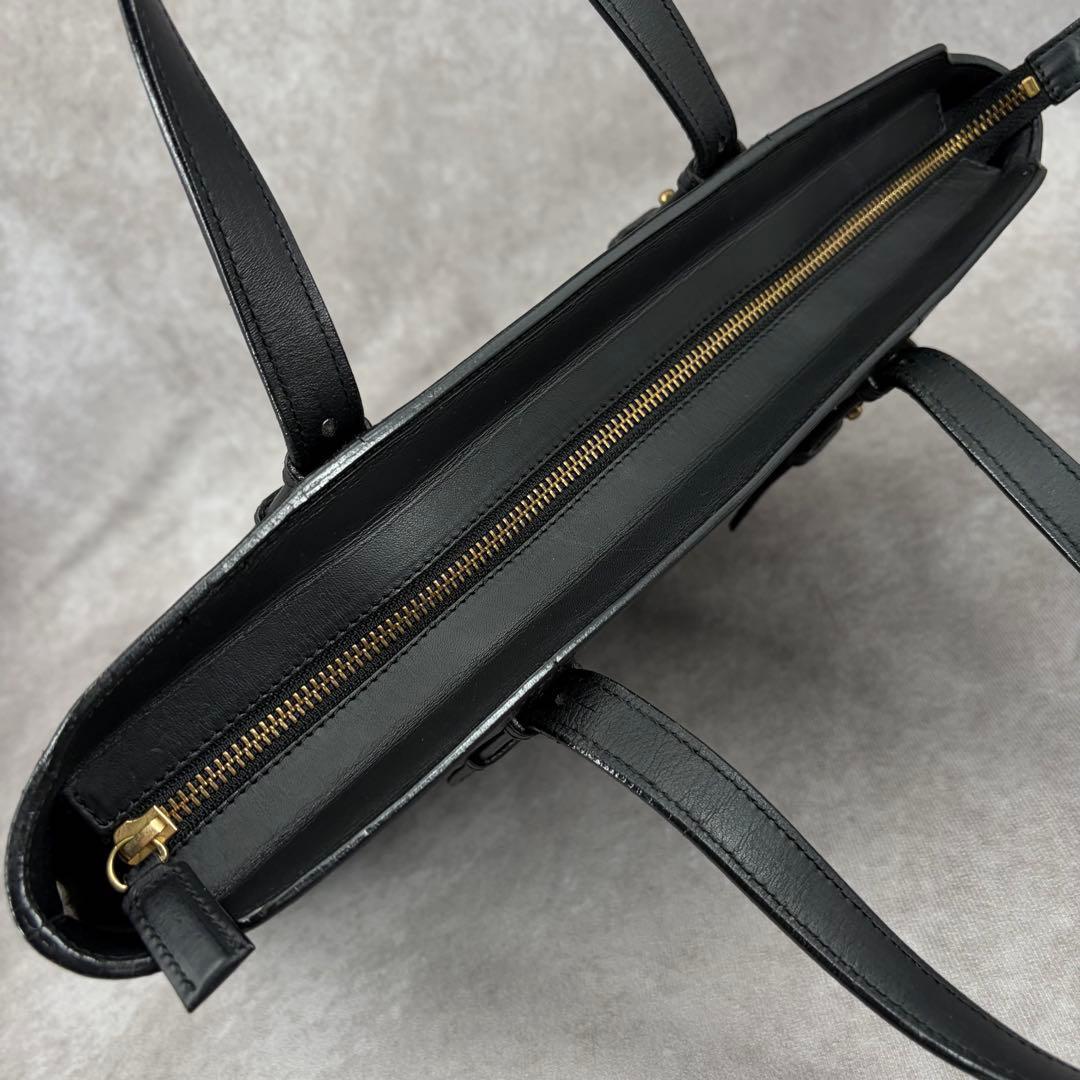 【良品✨】ソメス ビジネス トートバッグ 本革 レザー A4収納可 ブラック