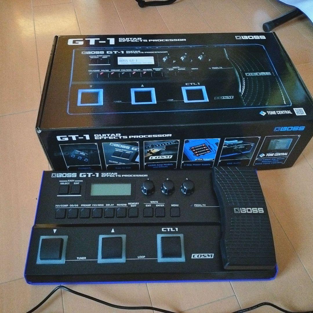 アダプター付 BOSS GT-1 ギターエフェクトプロセッサー 本体