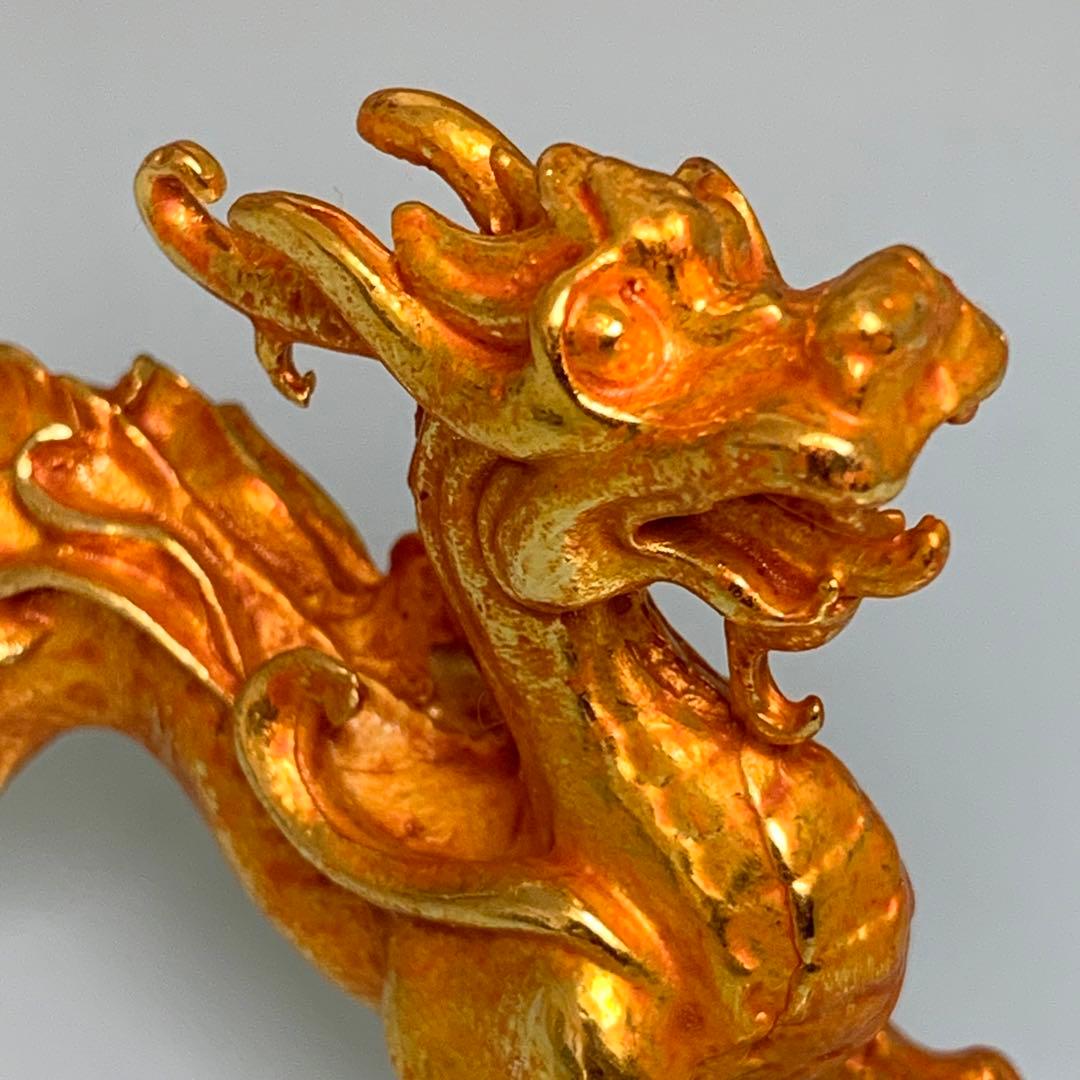 縁起物　金獣龍　鎮座　開運へ　飾り　極美品