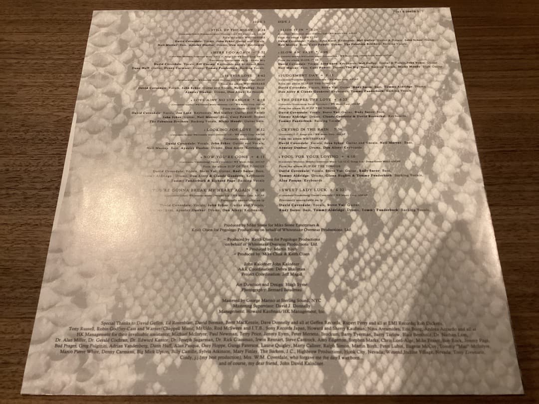 Whitesnake Greatest Hits ホワイトスネイク