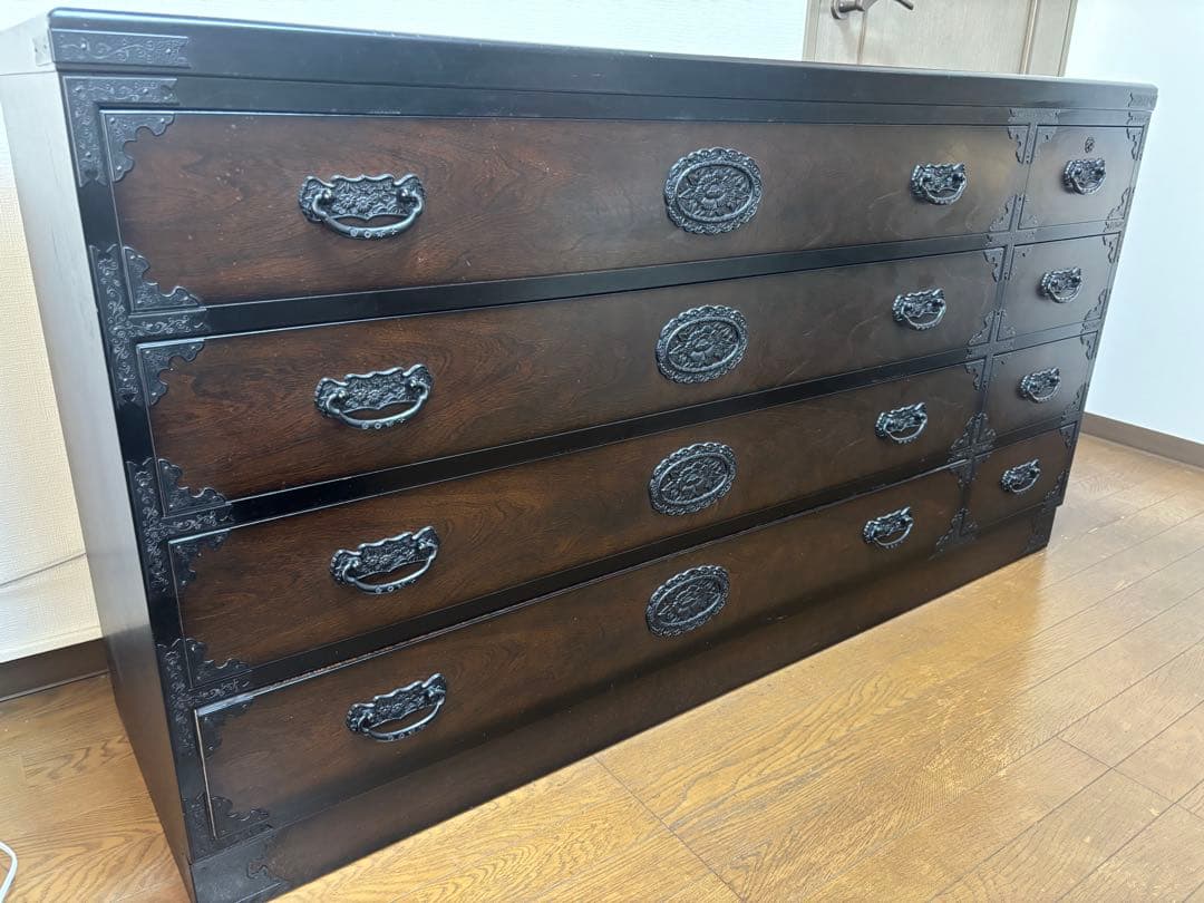 三丸家具工芸 タンス チェスト 鍵付き