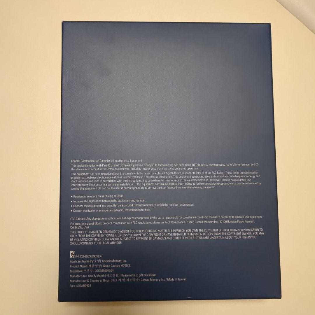 Elgato HD60S キャプチャデバイス