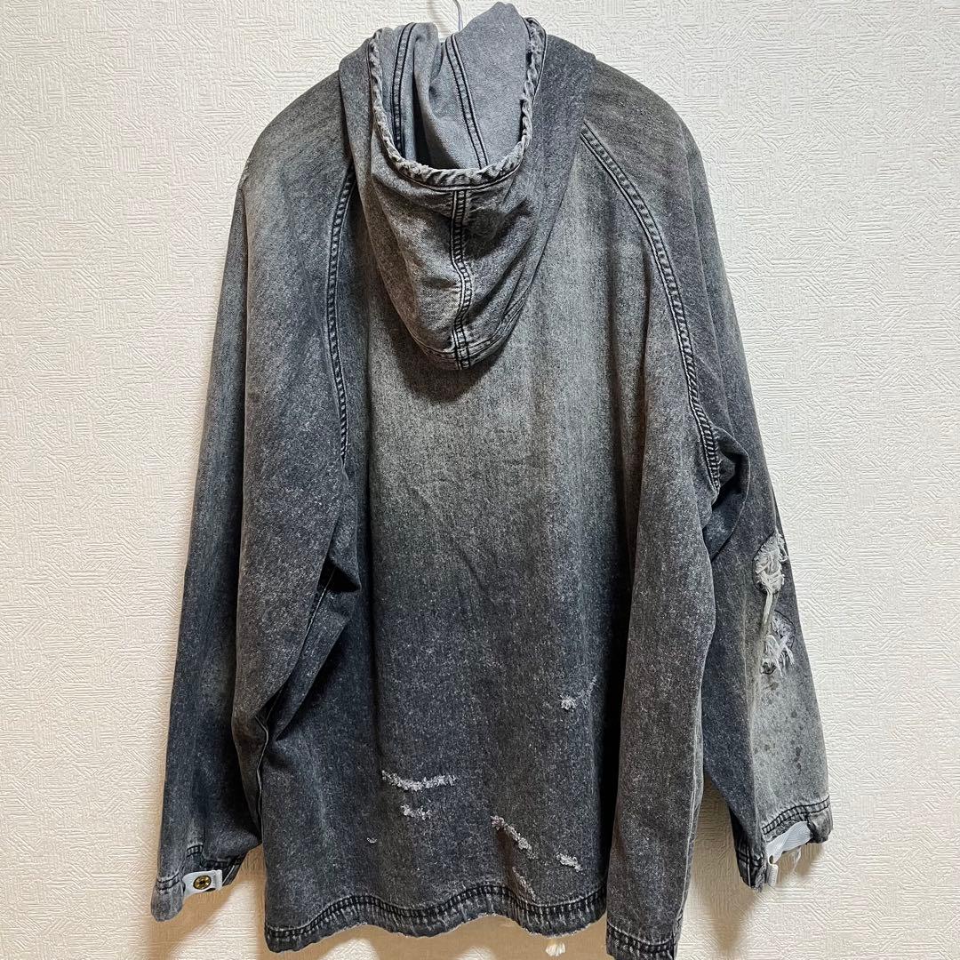 け*ろ様 j.s.stead ガナーズ デニム オーバー スモック L