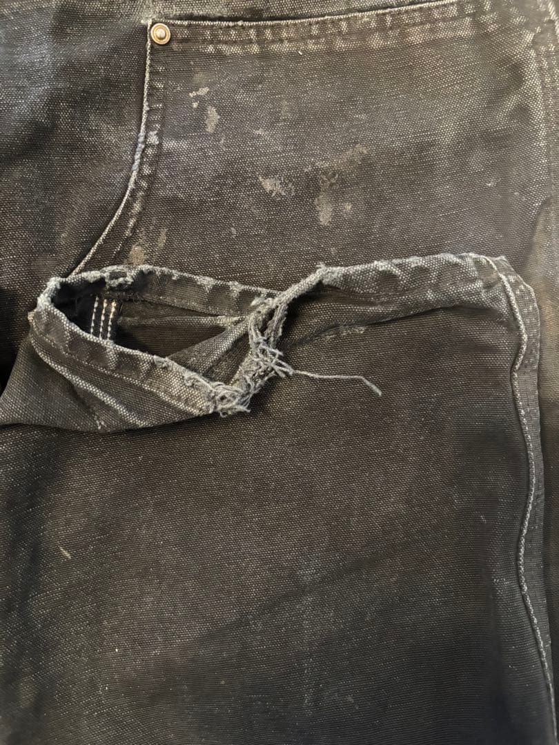 usa製 90s カーハート Carhartt ダブルニー ブラック！w34