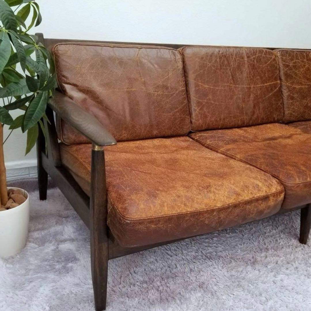 journal standard furniture 3人掛けソファ　本革